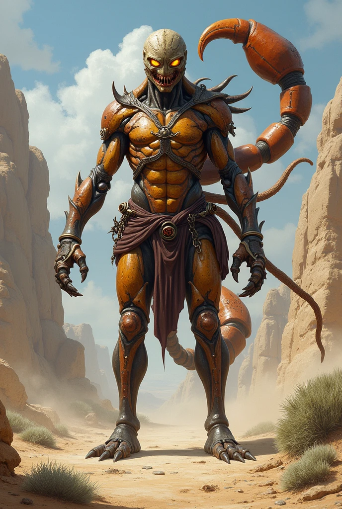 Sexy furry young anthro bovine male, gay, kinky, muscular model male apperance, sexy furry warior, headband shagy shag hairs, worn out skimpy leather armament, low on hips leather belt with worn out skimpy brown leather jockstrap, leather heavy harness armor, leather bondages, leather anthro feet boots, fingerless leather gloves, blooded curved sword in hand, dirty playfull smile, desert battlefield, standing in sexy fighting position, close view of full character