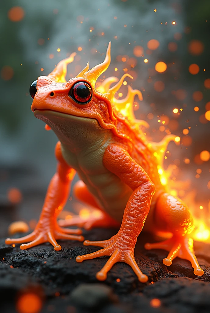 Fire Frog - SeaArt AI