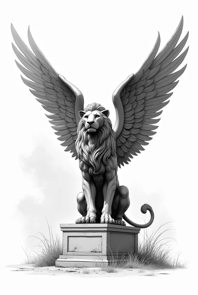 a drawing of a winged lion with a sword and a sign, manticore, emblem of wisdom, exlibris, ex libris, by Lorentz Frölich, gryphon, by Mariotto Albertinelli, lithoraph engraving, by Pietro Faccini, seraphim, by Pietro Testa, historical artistic depiction, totalitarian socialist angel, masterpiece, best quality, (extremely detailed CG unity 8k wallpaper), (best quality), (best illustration), (best shadow), absurdres, realistic lighting, (Abyss), beautiful detailed glow, art by PeterMohrBacher,