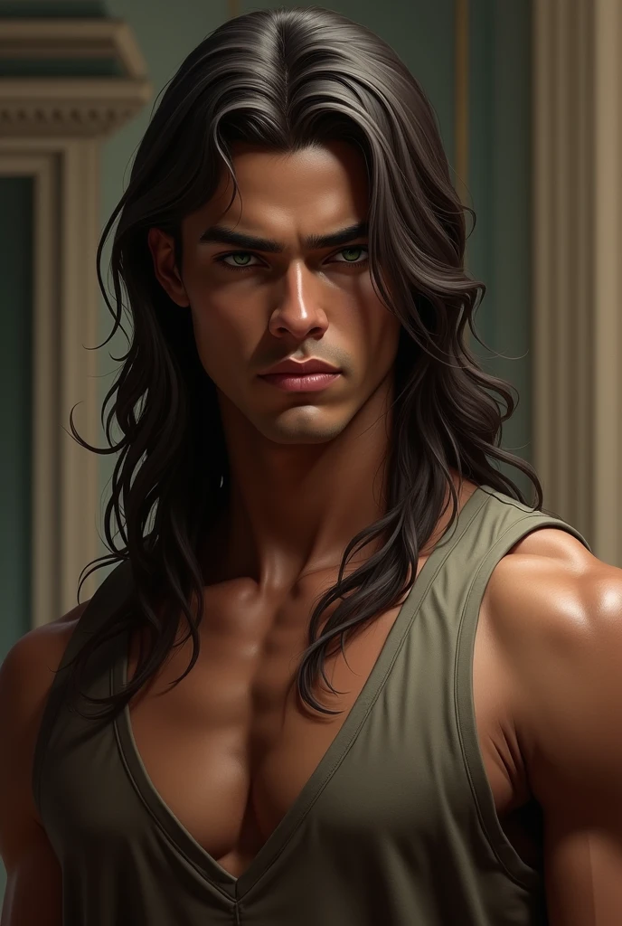 Jacob Black, werewolf from the movie Twilight, full-length, high detail, picture for competition, correct facial features, super detail