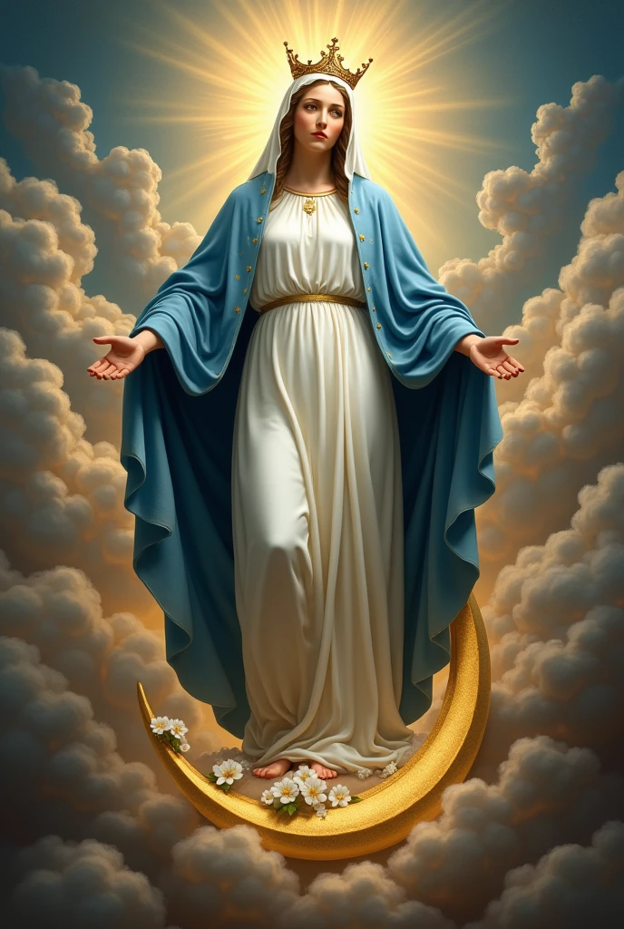 Uma pintura da Virgem rodeada de anjos, Virgem Maria, Directed by: Louis Le Nain, queen of heaven, Directed by: Guido Reni, Directed by: Philipp Veit, Directed by: Charles Gleyre, Directed by: Jacopo Amigoni, Directed by: Johann Friedrich Overbeck, Directed by: William-Adolphe Bouguereau, Directed by: Gian Lorenzo Bernini, Directed by: Giovanni Bernardino Mazzolini