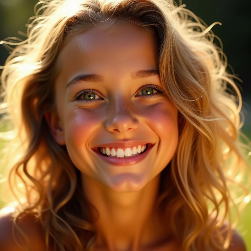 arafed woman with long hair smiling and leaning on a wall, smiling girl, beautiful young girl, beautiful smiling face, beautiful and smiling, cute young girl, cute young woman, beautiful girl portrait, smiling young woman, gorgeous young model, beautiful smile, beautiful blonde girl, cute seductive smile, beautiful portrait photo, beatiful smiling face, playful smile