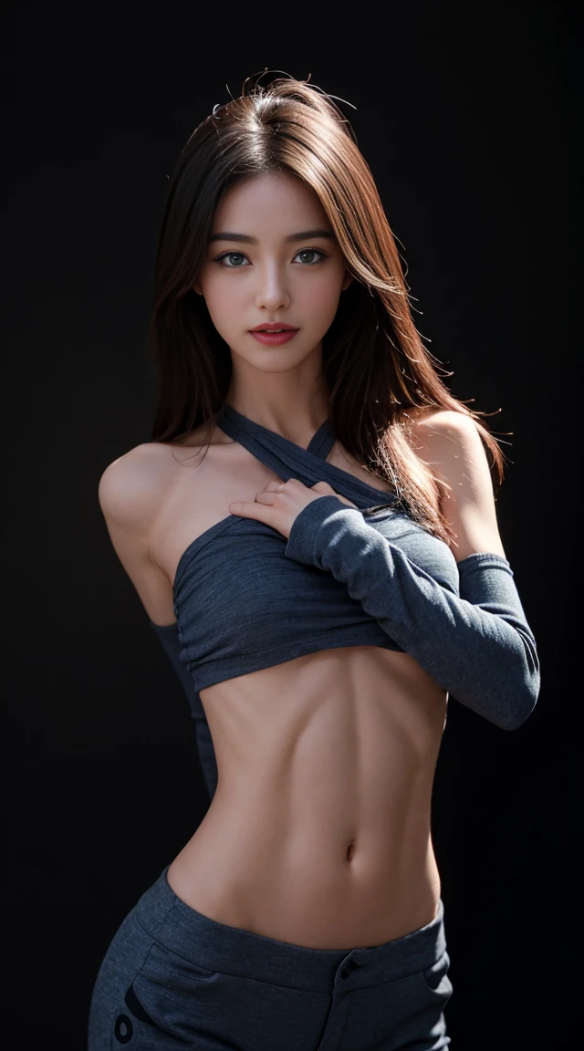 highest quality, Realistic, Perfect Human ???????, Very detailed, Very delicate and beautiful, Raw photo, Professional Lighting, Illumination, Depth of written boundary, Single focus, whole body, Skinny Japanese woman, 30-year-old woman, whole bodyショット,Small chest､barefoot,Long legs,Brown Hair, Small Head, Beautiful Eyes, True Face, Realistic skin, Fine grain, (Fashionable hairstyles:1.3), Sexy pose, Absurd, Incredibly ridiculous resolution, very nice,（(Full nudity))、Hairless underbelly、Perfect body beauty: 1.4,Trained abdominal muscles、（whole bodyスレンダー)、Hairless underbelly、