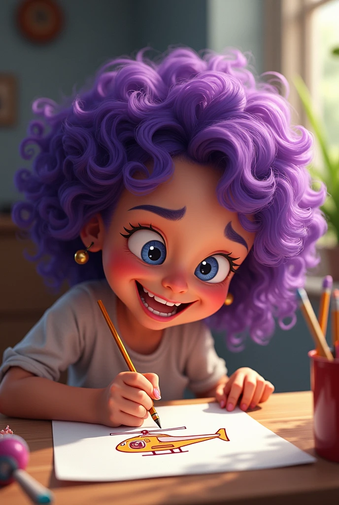 An 8 year old girl, curly blue hair, school, sad crying, perfect quality, clear focus (clutter - house: 0.8), (masterpiece: 1.2) (realistic: 1.2) (bokeh) (best quality) (detailed skin: 1.3) (complex details) (8K) (detail eyes) (sharp focus), (sad) full body, two children, clean background, long vision composition, 85MM SHOT