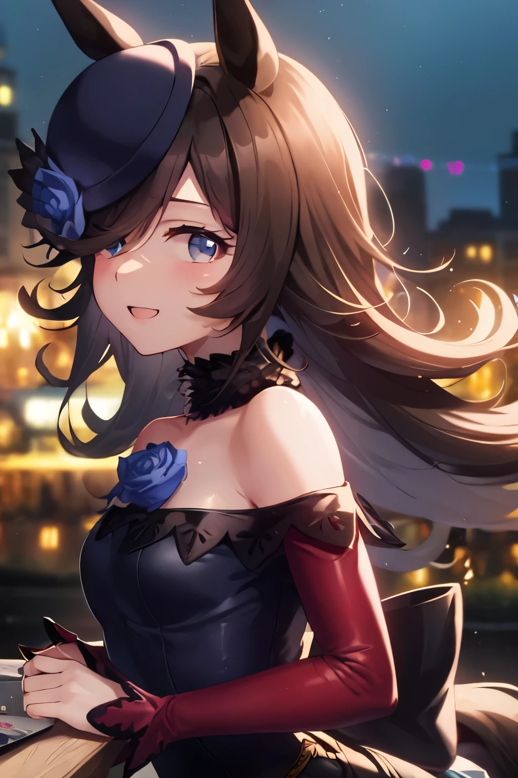 (Tabletop.Highest quality).(Dynamic Angle). (CG paintings with attention to detail),(Perfect image)、Comic Strip.shape.1 girl.Detailed face、Perfect Face.Delicate face、A cute and delicate girl in a gothic maid outfit、Rough skin、Black Hair.length、(Umamimi Girl)Umamimi Girl、((Beautiful Blue Eyes)).繊細でBeautiful Eyes、Beautiful Eyes、Reflected Eyes、smile.(Looking at the audience:1.3).(Face is a little red:0.8)、8k wallpaper、Cowboy Shot、reflected light、Most detailed、Complex、Rough skin、Fine skin、(Super Resolution)、((Cute girl in gothic maid outfit))