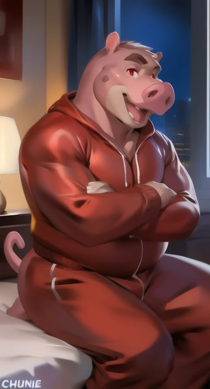 Full body, male, furry, goat-rat hybrid, ((goat horns)), mouse ears, ((chestnut brown colored fur with white highlights)), brown hair, blue eyes, mouse tail, adult, handsome, humanoid feet, mature, (slim build),black wire glasses, drinking a can Coca-Cola