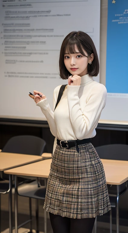 20yo  in school school photo in school masterpiece, (photorealistic:1.4), best quality, beautiful lighting, Emma stone, Woman 20yo Old Big Breasts, Plus Size, Model, lipstick Bun Hair Bun Hair, skirt Lifts, mini Skirt Up, Raised Skirt, wearing Slant Shoulder Chain Strap Dress, Casual Long Sleeve Bodycon Dress. 