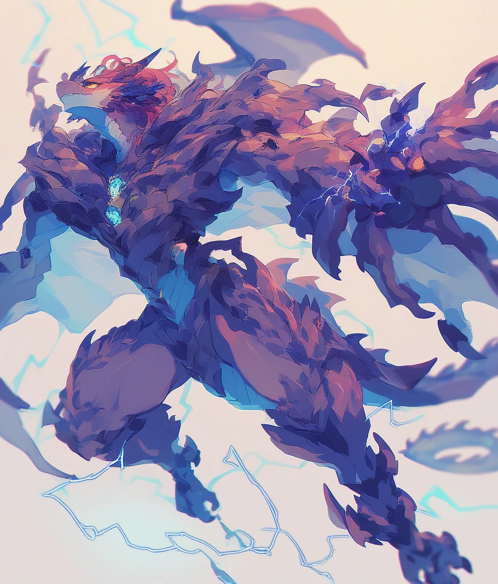 Pumped monstrous creature, galaxial, powerful, like mahoraga