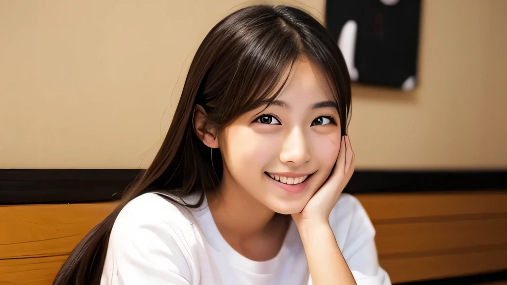 woman asiatic, pretty, 25 age, an litlle baby