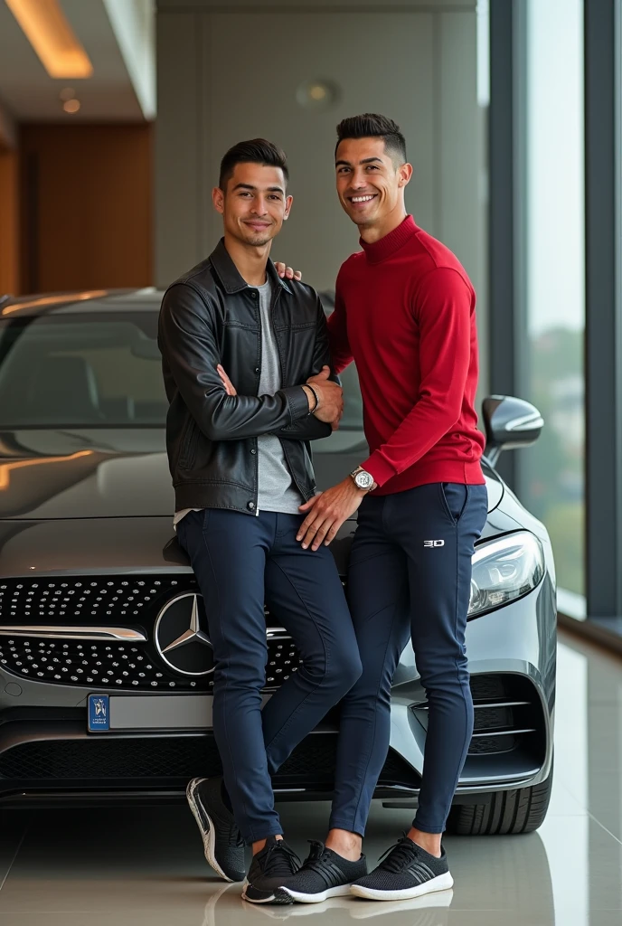 Cristiano Ronaldo hugging Paul Walker