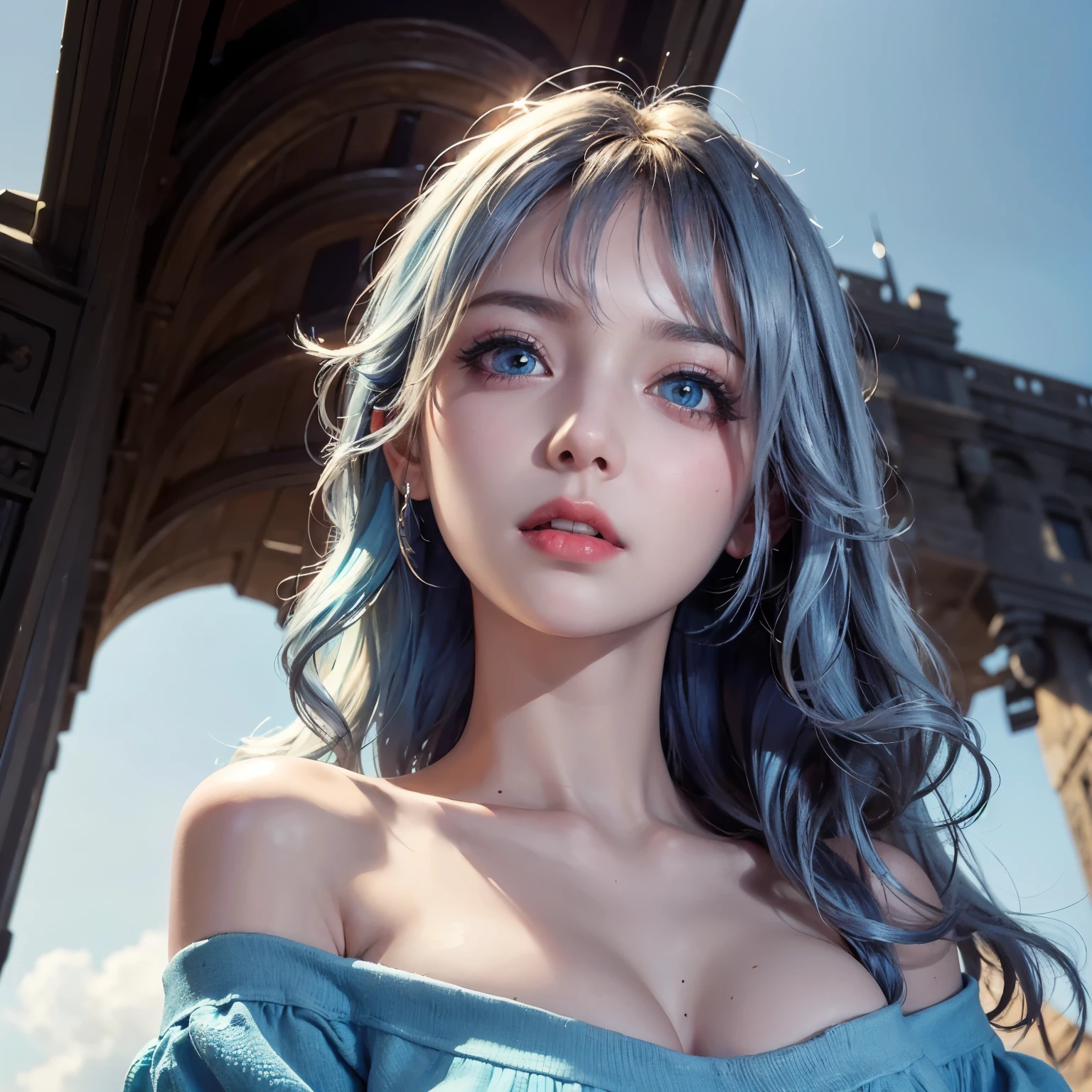 1 girl, whole body:1.2, perfect anatomy, very detailed顔と目,, (blue eyes), gray hair:1.7,smile:0.3, 20-year-old, muscular:1.5, (earrings,good:1.5, white mini skirt), blurred background, ( 8,000 students, photorealism:1.5, masterpiece, heightens, At night, midnight, dark, rtx, realistic照明, photo taken in ancient japan, very detailed流れる髪, realistic hair, realistic shadow, confused, very detailed, 4K, (green eyes), (beautiful girl: 1.4), (masterpiece),ultra detail, (highest quality), (ultra high resolution), (masterpiece), realistic:1.3, smile, balanced pupil, symmetical pupil and iris,Chromatic_aberration:0.8, dynamic_color_range, lens_twist:0.7, Holding lanterns,delicate hands, Japanese