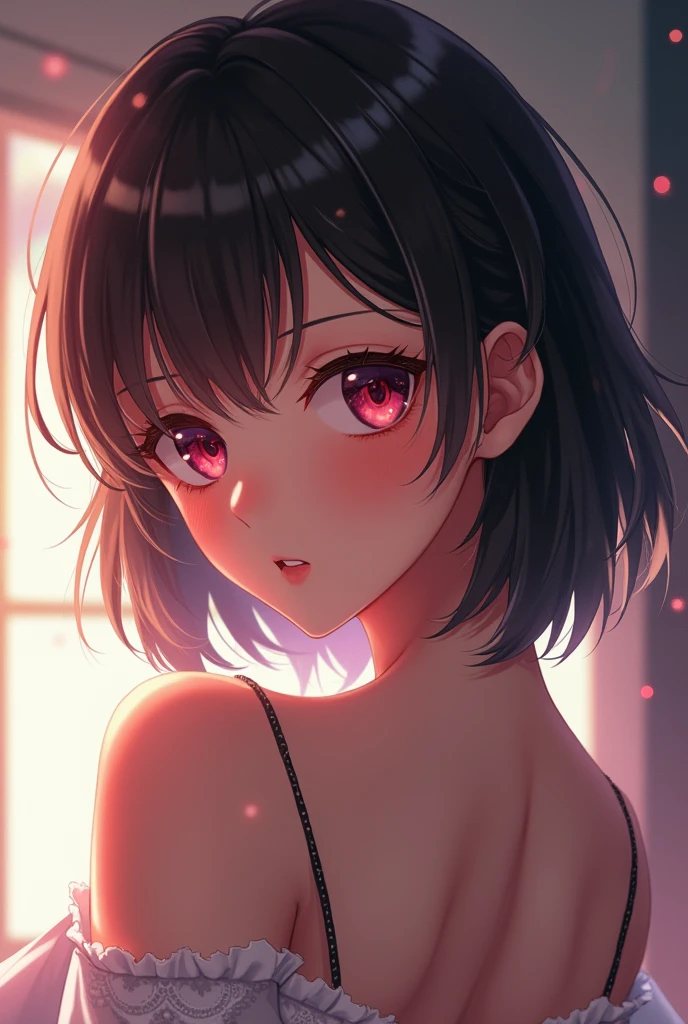 Sexya nime girl with short hair