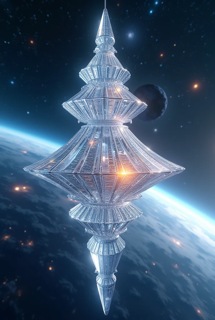 A space station made of transparent candy,Outer Space,,Microscopic Photography ,Transparent texture,Clear syrup ， Ultra HD, masterpiece ,  Height Details ,  high quality,  is the best quality, HD Symbol 