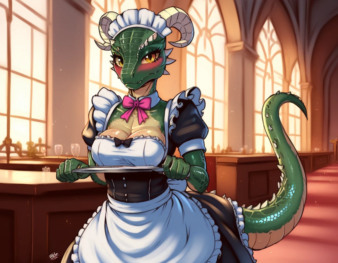 solo, anthro, female, scalie,
lighting,
breasts, scales, slit pupils, eyelashes,
feathers,
stockings, maid apron, maid uniform, spikes \(anatomy\),
raised tail, looking back, panties, (camel toe:1.2),
teasing, cute, smile,
tavern, table, bar,
(waitress:1.3), (tray:1.1), beer,
bent over,
detailed scales, realistic,
lusty argonian maid, argonian, <lora:ArgonianFRL27nO:0.75>
lighting,
breasts, scales, slit pupils, eyelashes,
feathers,
stockings, maid apron, maid uniform, spikes \(anatomy\),
raised tail, looking back, panties, (camel toe:1.2),
teasing, cute, smile,
tavern, table, bar,
(waitress:1.3), (tray:1.1), beer,
bent over,
detailed scales, realistic,
lusty argonian maid, argonian, <lora:ArgonianFRL27nO:0.75>