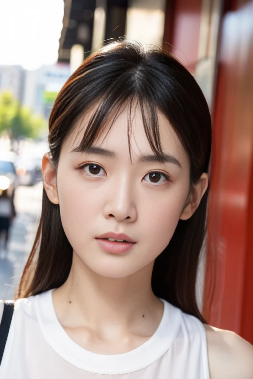 Best quality,masterpiece,ultra high res,photorealistic,1girl,taipei street alley,dynamic pose,depth of field,full_body,very small eyes,Angry face, Watch viewers:1.3、Cross-eyed、
is losing weight、cheeks sink:1.6、
bangs, Very slender 、((メガネ:1.6))、Very very thin face、Thin Nose、Very high nose、Very very narrow eyes、narrow eyebrows、Thin lips、Long curly hair:1.6、 bang、College Student 、No cheekbones,very narrow eyes、The corners of the eyes are raised,small face、 Sexy Face、カウボーイショット, 