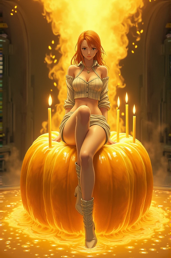 (work of art, best qualityer:1.2), Linda_Flynn Fletcher, 1 girl, jewerly, earAlsogs, standing alone, lipstick, hair elastic, make up, breastsout, large breastsout, hair orange, shorth hair, cross legs,ssmile,Araffe dressed in a sexy outfit posing in a room, Juri Misaki, , in a halloween style, 2b, 2b, cosplay, Also, Juri Han, de Street Fighter, halloween, Trick or treat, Cosplay de garota de anime, sakimichan, cosplay de ayaka, will do, 4K ]
