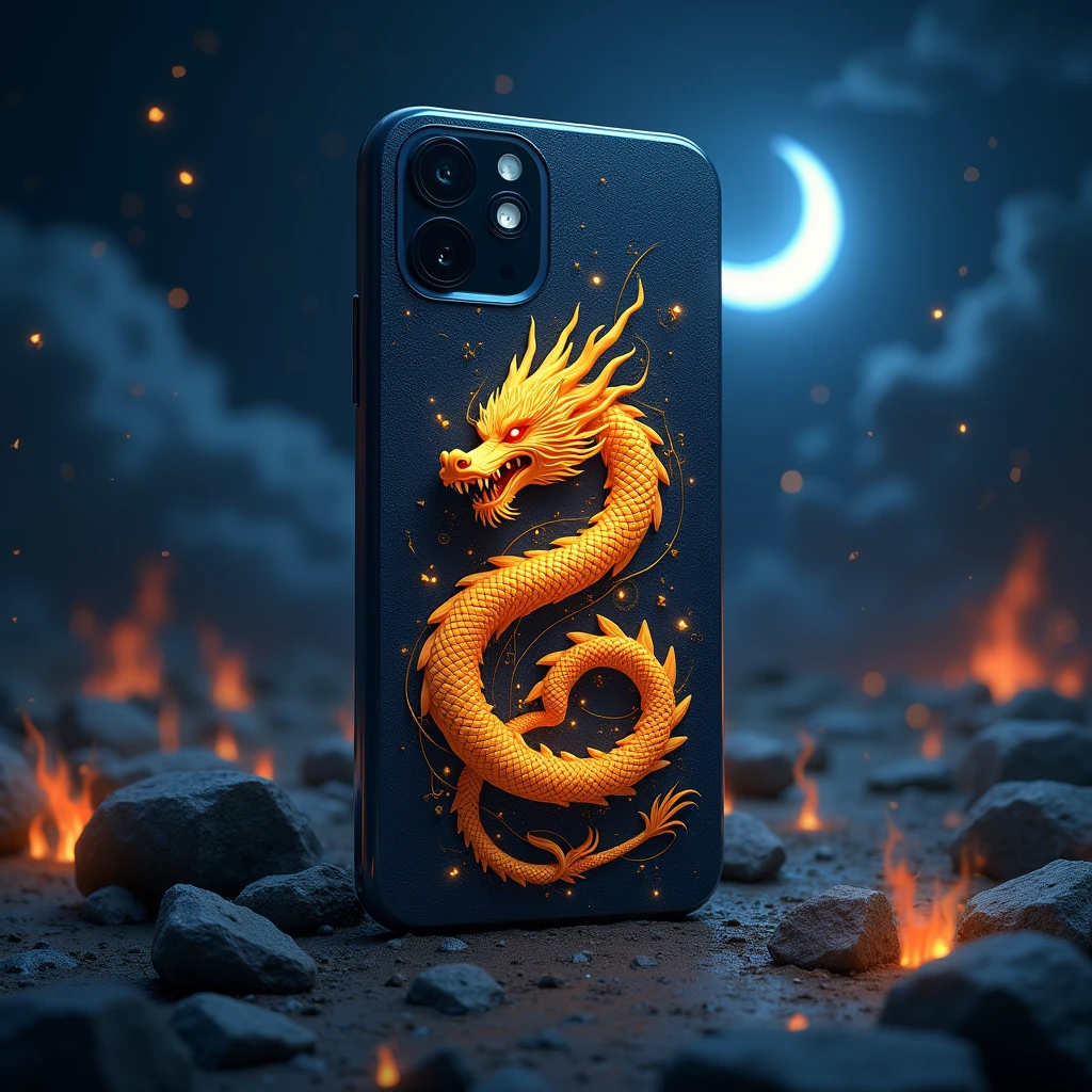 Dragon Wallpaper Samsung S20 FE 5G Motherboard as Processor in the Middle of the Screen Showing the Snapdragon 865