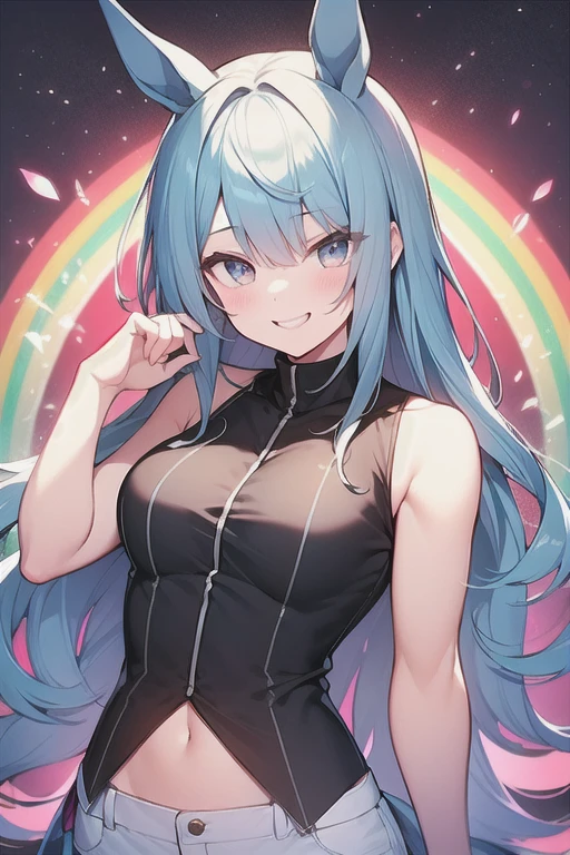 light cyan hair
