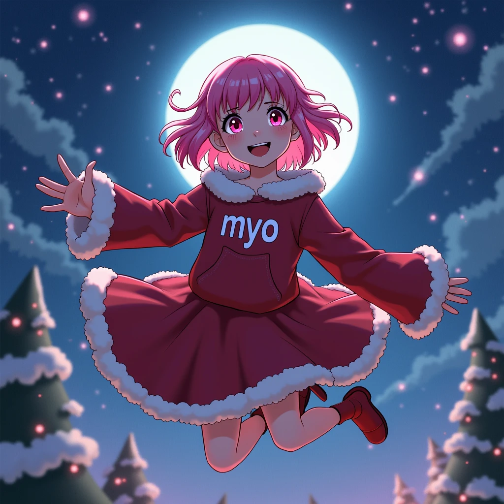 One girl、Composition of the subject seen from the front、Long Sleeve Red Turtleneck Knit、white short pants、red headwear、The pose of the subject is Dr. Clark、