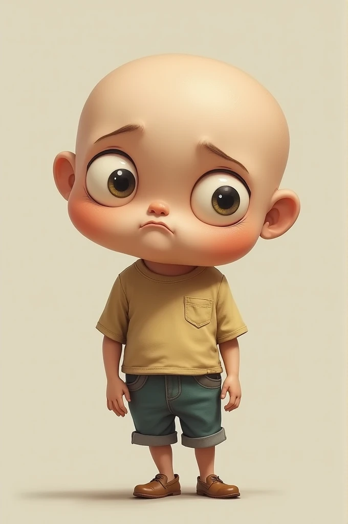 cbzbb, homem, olhos castanhos, calvo, sem cabelo, totalmente careca, com cavanhaque, barba rala, 40 anos, pardo, thin glasses, com fone de ouvido, personagem, fofo, pequeno, bonito, Devian Art, Trending Artstation, Digital Art, Detailed, Cute, Realistic, Humanoid, Character, tiny, Cinematic Sho, Cinematic Lights, Elon Musk, Looks happy