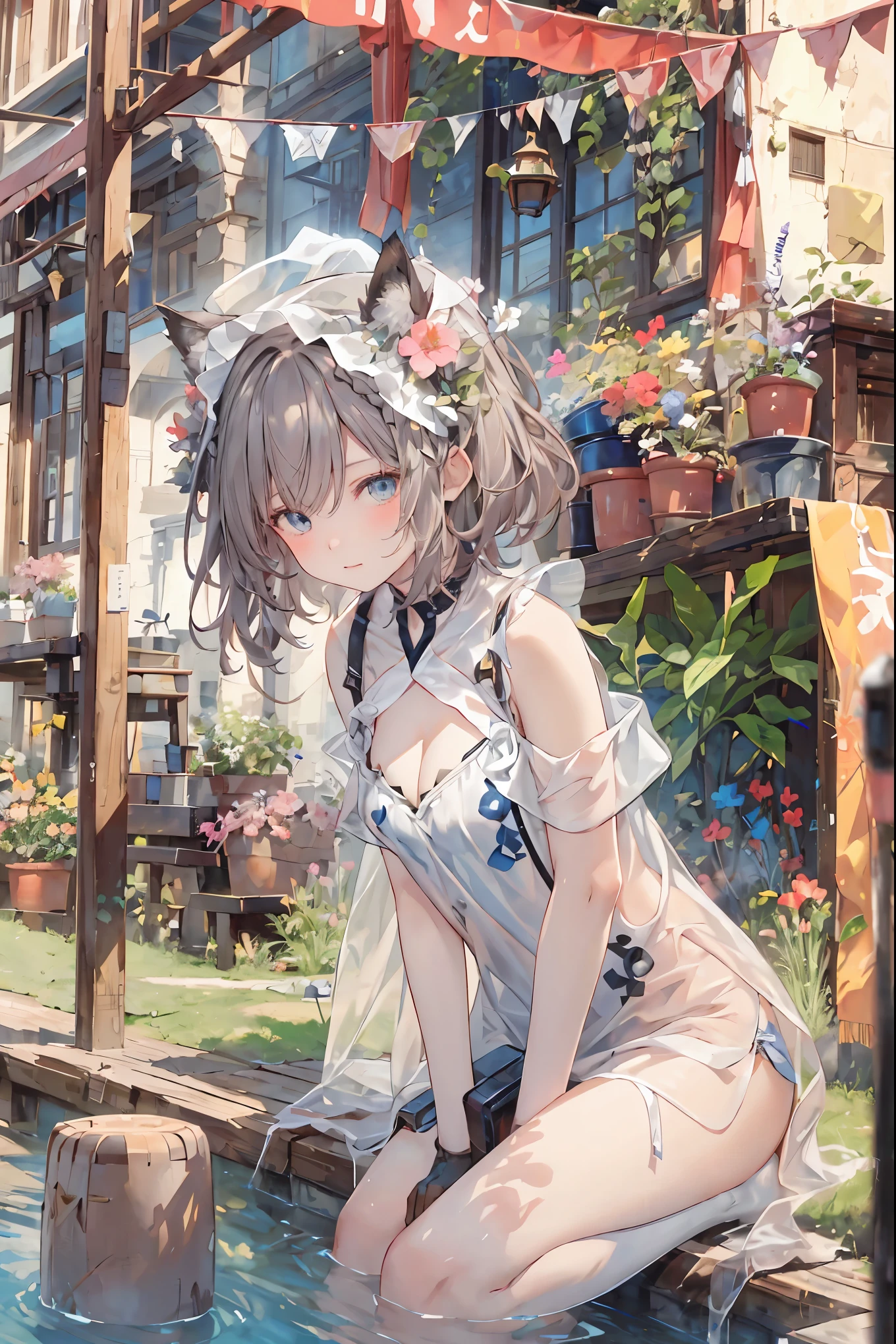 (( Masterpiece )), (black clothes), (( top quality)), ( RAW Photos from the Last Century :1.2), ( high definition :1.3), ( Capture each blooming location with professional photos :1.2), ( Color Difference), mischievous girl , (()), (Serious), audience , Plain Shirt, Bedhead, Curly hair, ( SMALL WAIST PANTS ), ((Take off your work pants)), , ( small breasts), Cute waist, outdoors , ((Top of the big bell tower)),International Travel,Brown suitcase, Girl looking down from the top of a hill , the wind is blowing ,Tower of Pisa,tourist spot, ANCIENT CITY ,Highlands,holy place,Multiple Churches, brown hair , shortcut , hair is unkempt , Short Braided Hair ,Neat, slender beauty、Positive Attitude, small breasts, Beautiful Legs with Tails , Her charming gray-blue eyes shine like stars , bright color, beautiful eyes ,A delicate smile, the seductive grey-blue eyes are shining like stars , top quality, Gentle beautiful woman , anime style、(( from below:1.2)),