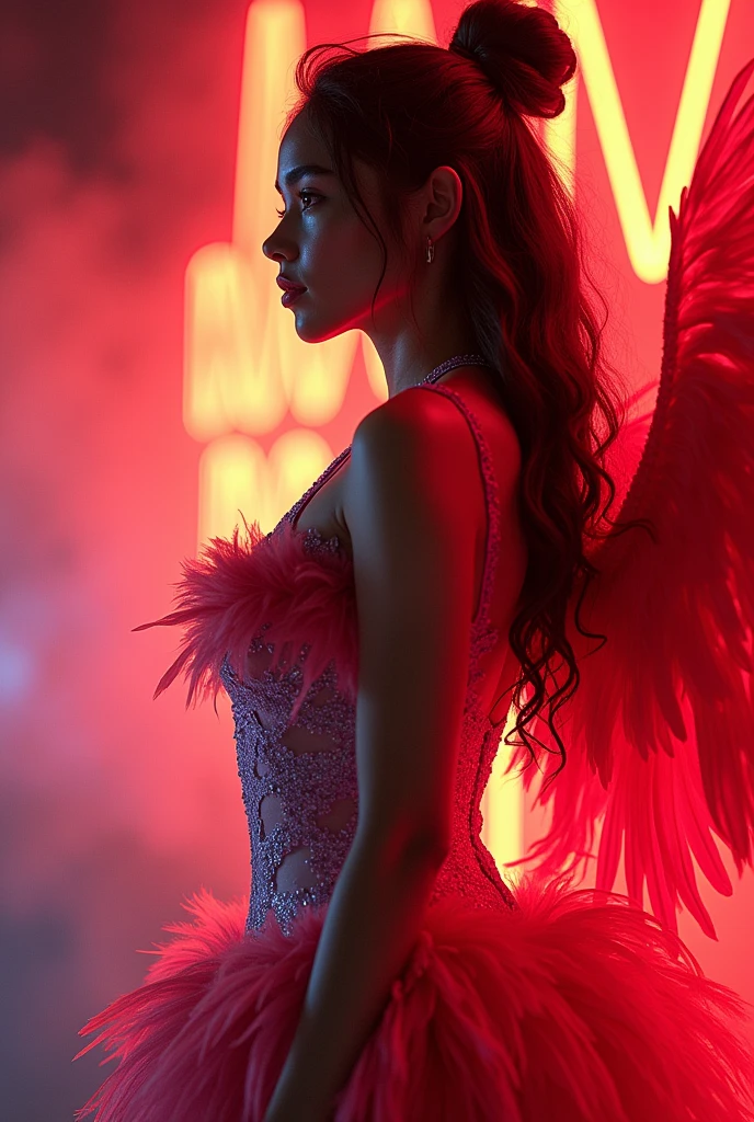 # Import the necessary libraries
import torch
# Define the prompt and configuration settings
prompt = (
"A close-up action shot of Kira, a confident and glamorous female agent dressed like a Victoria's Secret model. "
"She is mid-motion, performing an elegant spin with her glowing angel wings spread wide, dressed in a luxurious red lace outfit. "
"Kira’s expression is focused and intense as she aims a small high-tech device at an encrypted vault. "
"The background is blurred with motion, emphasizing her swift movement. The scene has a dynamic, high-end cinematic quality, "
"captured as if shot with a Canon XF605 UHD 4K HDR Pro Camcorder."
)
# Configuration settings
clip_guidance_scale = 25 # Stronger guidance for focused action
hr_scale = 4.0 # High-resolution scaling for detail
hr_upscaler = "R-ESRGAN" # High-quality upscaling
latent_shift = torch.randn(1, 4, 64, 64) * 0.03 # Subtle variation for dynamic effect
cross_attention_strength = 2.8 # Focus on details
shallow_depth_of_field = True # Shallow depth of field for close-up focus
lighting_style = "dramatic blue and neon" # Adjust if needed
color_match_strength = 1.9 # Enhanced color matching for vivid tones
perlin_noise_scale = 0.02 # Subtle noise for texture
fractal_noise = True # Adds fractal noise for enhanced texture
depth_map = None # No depth map needed
parallax_effect = False # No parallax effect
# Size configuration
size = (1024, 1792) # Image dimensions
# Assume `pipe` is your image generation pipeline
image = pipe(
prompt=prompt,
clip_guidance_scale=clip_guidance_scale,
hr_scale=hr_scale,
hr_upscaler=hr_upscaler,
latent_shift=latent_shift,
cross_attention_strength=cross_attention_strength,
shallow_depth_of_field=shallow_depth_of_field,
lighting_style=lighting_style,
color_match_strength=color_match_strength,
noise="perlin",
noise_scale=perlin_noise_scale,
fractal_noise=fractal_noise,
depth_map=depth_map,
parall