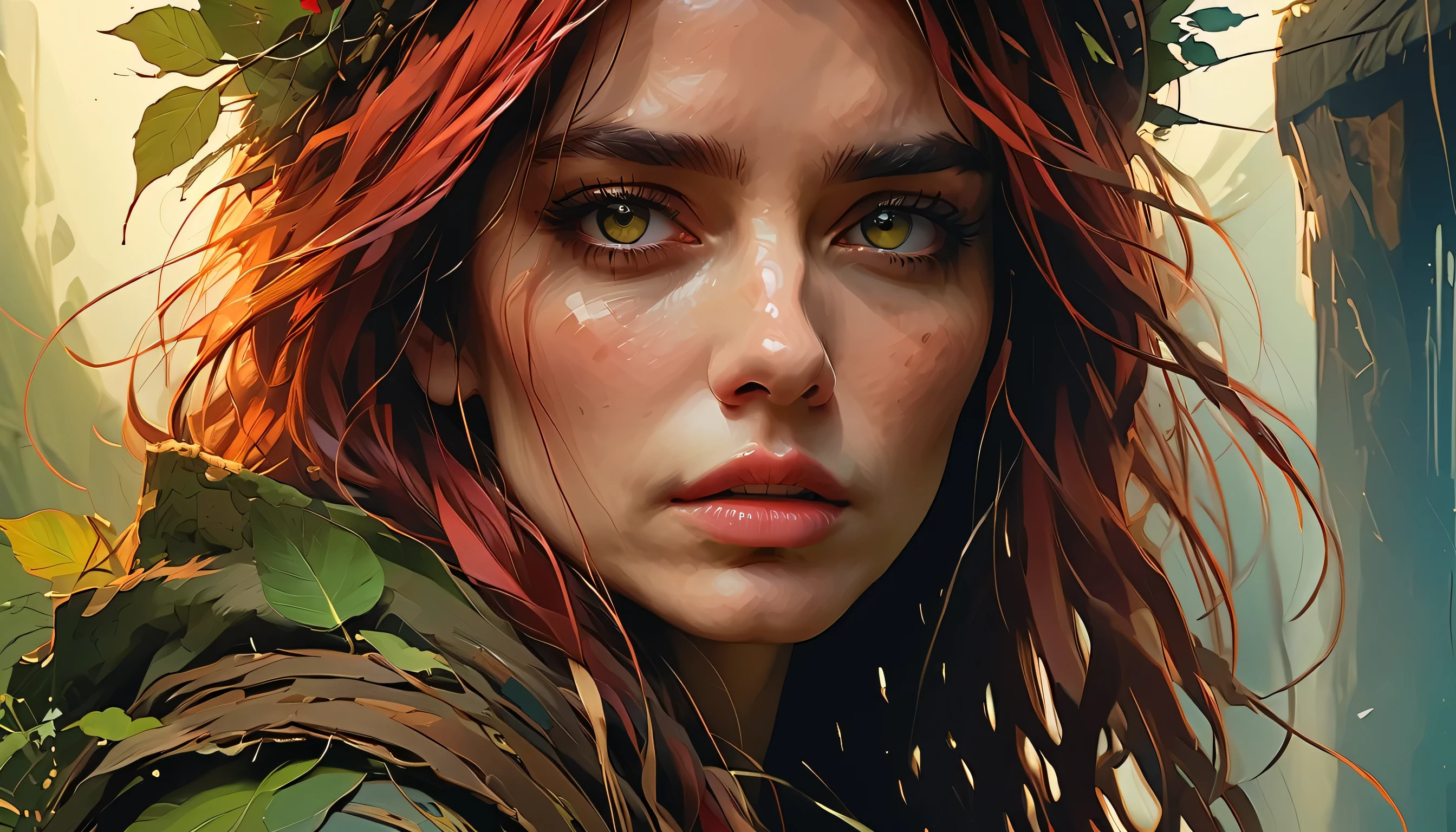 (best quality,4k,8k,highres,masterpiece:1.2),ultra-detailed, rage, fury, angry expression, bright color, From Brian Froud and Carne Griffiths and Wadim Kashin and John William Waterhouse, 8K post-production, high resolution, hyperdetailed, depth of field, HDR, intricate