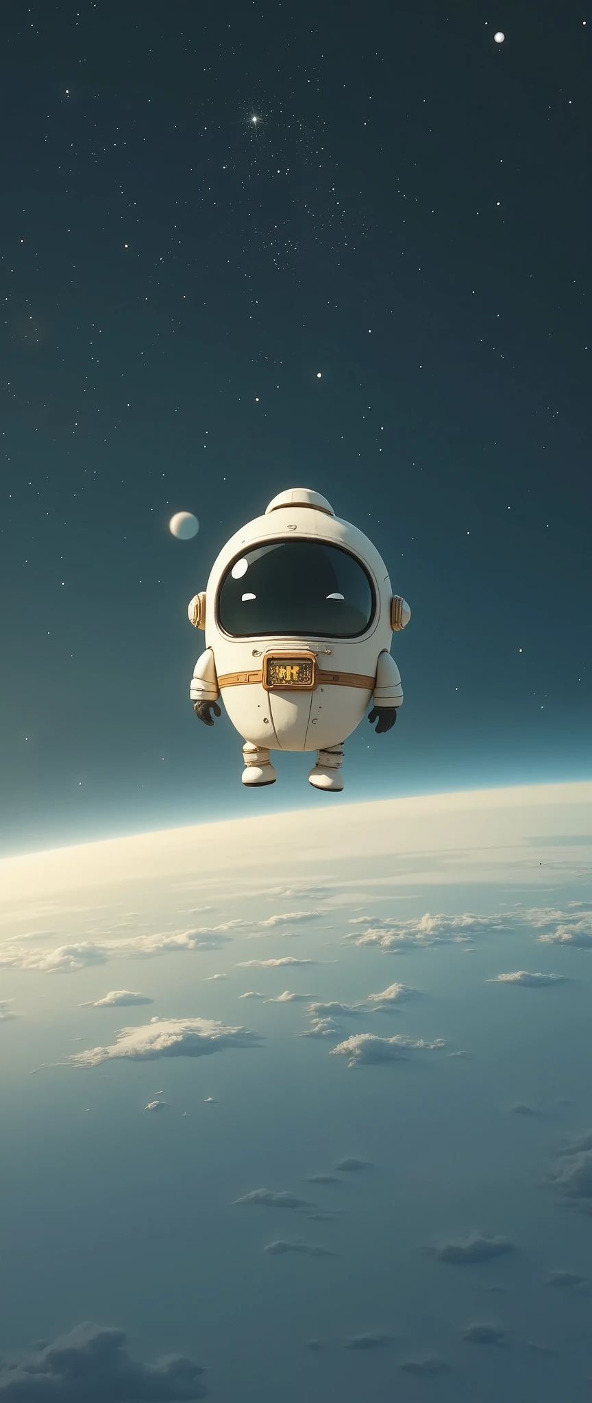 (masterpiece:1.2,Exceptional Quality,Milonish,Movie experience), best illustrations,8k,wallpaper, Space Station (Daikon space station:2.0), cute, Minimalist ,The background is space