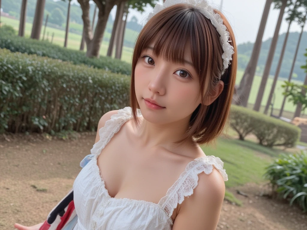 ((Highest quality)), ((masterpiece)), (detailed),Perfect Face,Japanese,landscape,Beauty,cute,Upper Body