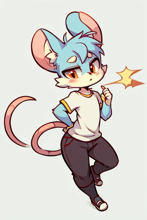 Male furry mouse diives by yeiyei art style 