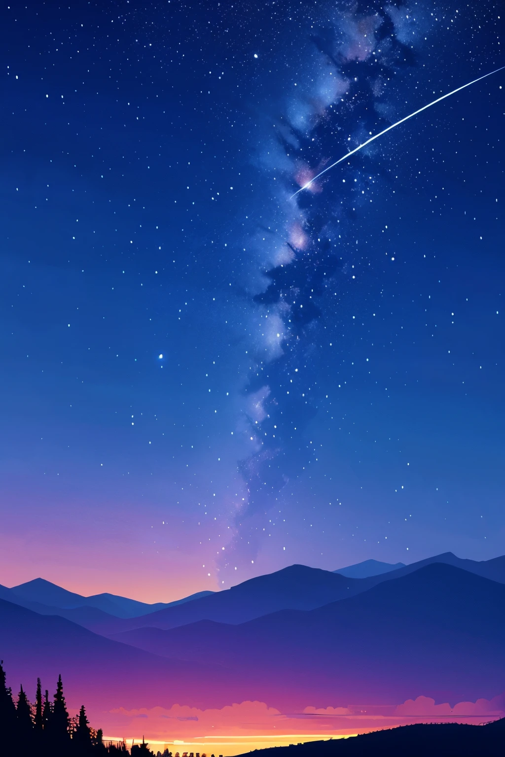  pixel art night sky and sky full of stars。 don't include trees, mountains, etc. 、Generate only stars and night sky 