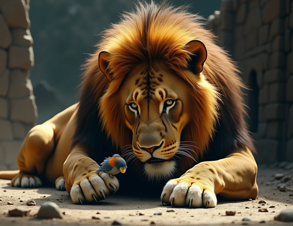 (((feral toddler lion, fluffy, on back, hyper sheath, flared penis oral, hyper dirty balls, legs up, dirty, on bed, cum in mouth, head between legs)))), best quality, photorealistic, hyperrealistic, ultradetailed, detailed background, rear view