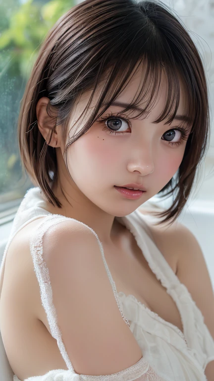 (1 nogizaka girl,15years old face,raw photo,photo realistic:1.5),(best quality, high quality,HDR, highest quality,ultra high resolution,high resolution,high res,ultra high difinition,huge file size,8K,2K wallpaper,8K wallpaper,high quality texture,amazing,an extremely delicate:1.4),one girl, Japanese famous idol,cute face,small face,absurd,ridiculous,incredibly ridiculous,blurry background,(school uniform,sailor suit,short hair,cleavage,no makeup:1.2),medium skin,beautiful skin,detailed skin,black hair,silky hair,black eyes,Japanese nose,5-fingers,(Light Particles, Lens Flare, Luminous Particles: 0.7),looking at viewer,bright lighting,professional lighting,girl