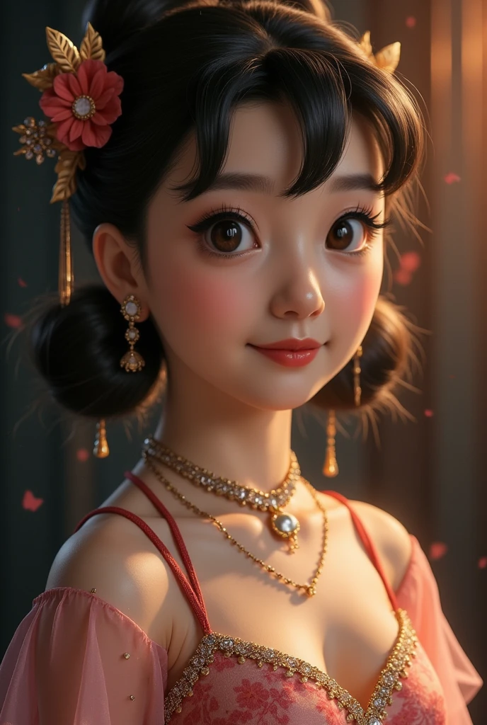 best quality, masterpiece, highres, 1girl,china dress full body,hair ornament,necklace, jewelry,Beautiful face,upon_body, tyndall effect,photorealistic, dark studio, rim lighting, two tone lighting,(high detailed skin:1.2), 8k uhd, dslr, soft lighting, high quality, volumetric lighting, candid, Photograph, high resolution, 4k, 8k, Bokeh