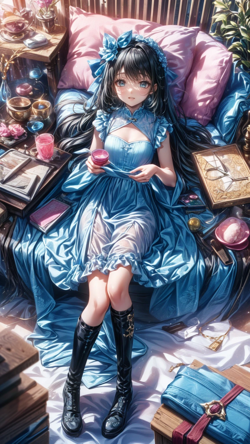 ((A sexy and beautiful woman is looking down at me from the top of the stairs)), ((The cutest 22-year-old beauty)), ((Charming smile)), ((Very long hair) ), (( miniskirt)), ((rich bust)), gradient eyes, seductive makeup, single view, NFFSW, UHD, retina, masterpiece, accurate, anatomical, scientifically correct, textured skin, super detail, high detail , High Quality, Award Winning, Top Quality, High Resolution, 1080P, HD, 4K, 8k, 16k