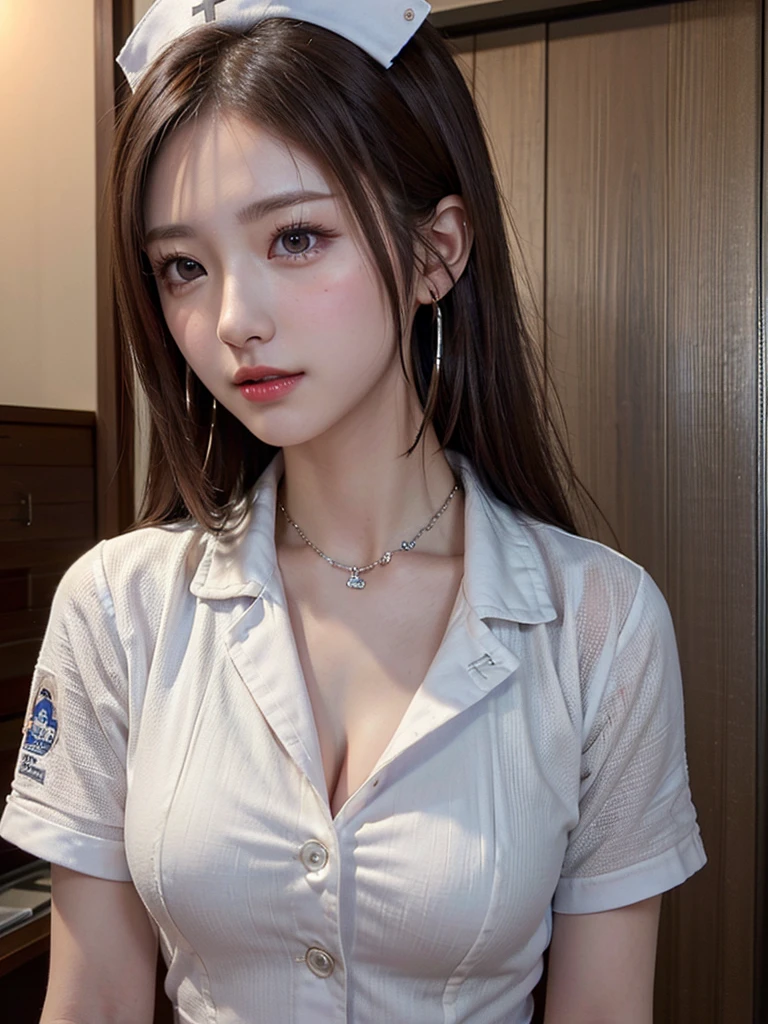 ((Highest quality, 8k, masterpiece: 1.3, One girl, beautiful girl)), cute, dynamism, Detailed face, Detailed skin, Detailed clothing, Detailed eyes, Detailed lips, Detailed tongue, Detailed fingers, Mouth details, Realistic, RAW Photos, High resolution, Natural light, Dynamic pose, Perfect Anatomy, Toned Legs, double eyelid, Tear bags, Round eyes, Moisturized lips, Sweaty, ((This passage, Marine Kitagawa)) Blonde and pink hair, Metal collar, ear Earrings, Earrings, Long Hair, Earrings, Red Eyes, Straight hair, Swept-apart bangs, Gradient Hair, School uniforms, White shirt, tie, Checkered Pleated Skirt, Ecstatic face, Ahegao, Drooling, View your viewers, (pantyhose, Pull down your panties, Grab your own chest), In the classroom at sunset, pubic hair