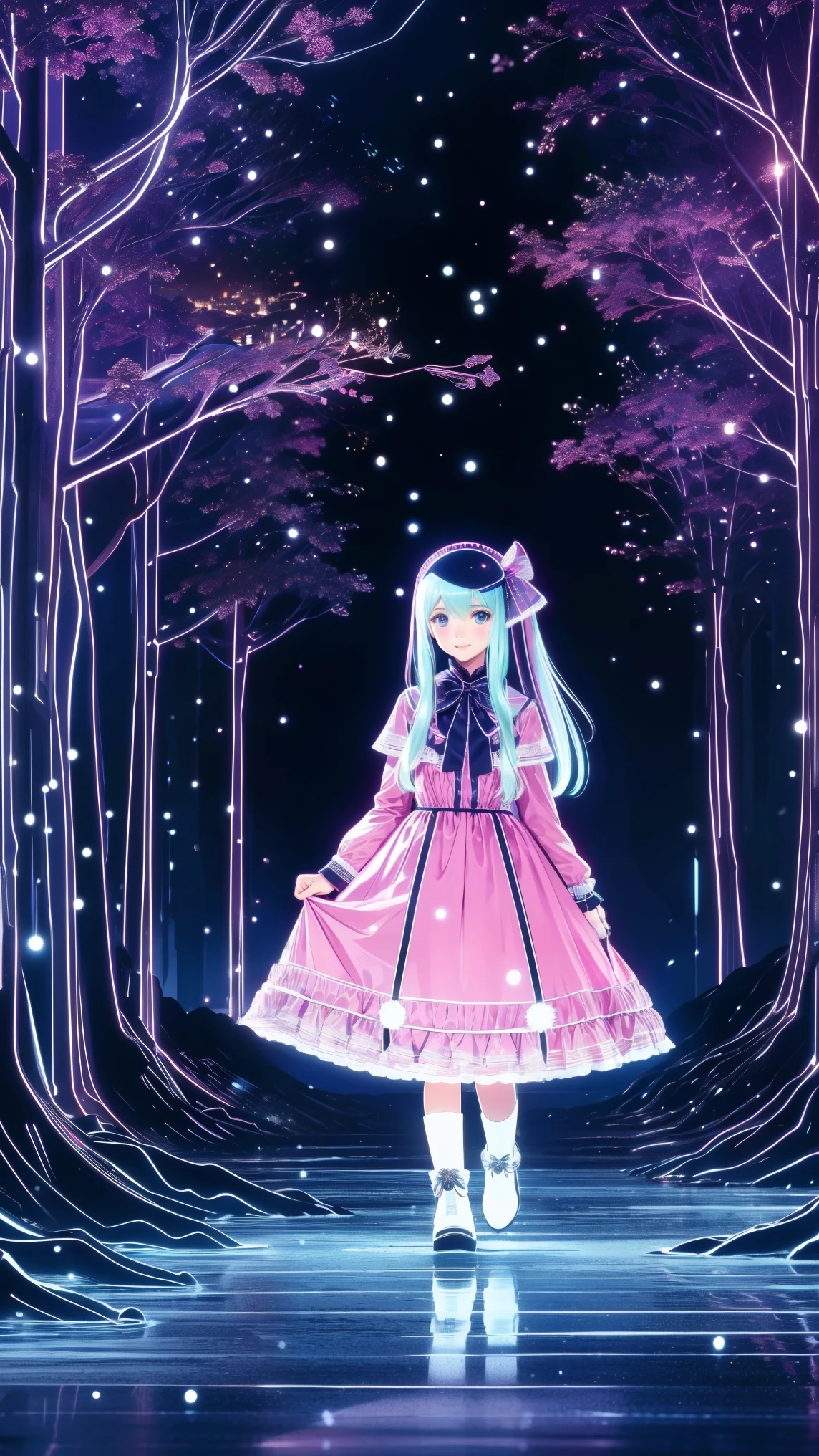 ,snowのfootprints、snowが降っている、footprints、snow、snowのfootprints/snow地/footprints/snow跡, girl,Very beautiful girl ,