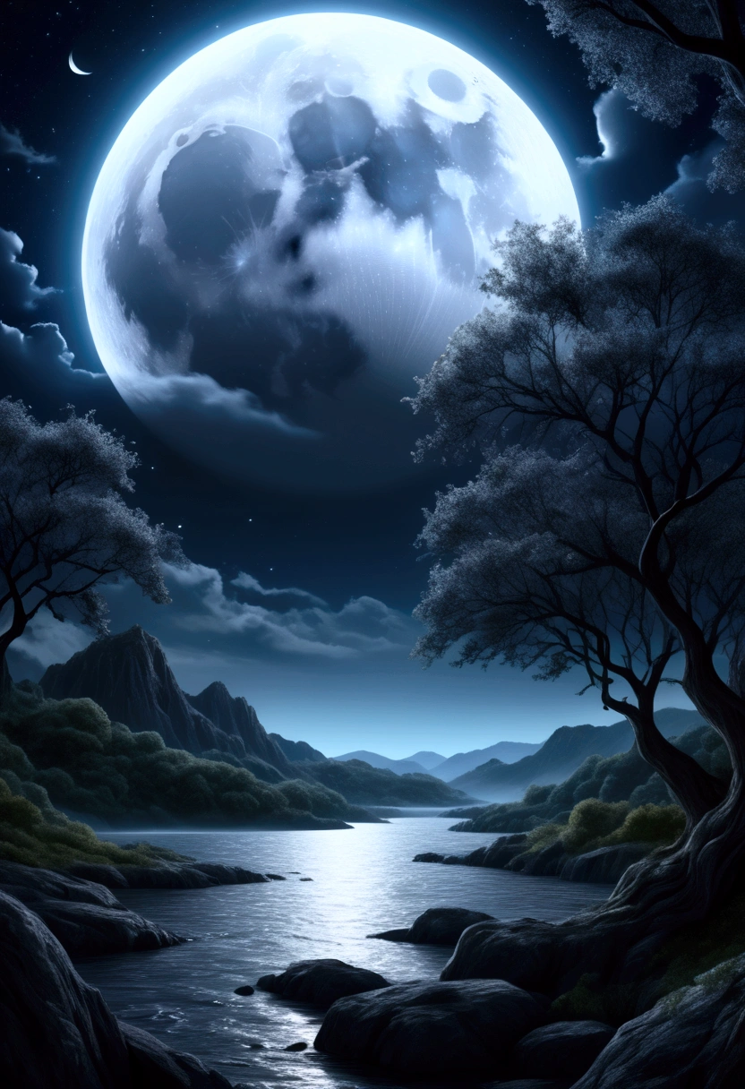 A detailed fantasy drawing of a full moon with many eyes, intricate celestial patterns, and a mystical, dream-like atmosphere, (best quality,4k,8k,highres,masterpiece:1.2),ultra-detailed,(realistic,photorealistic,photo-realistic:1.37),detailed fantasy moon,celestial moon with eyes,surreal moon eyes,ethereal moon, detailed celestial patterns, dreamlike moon, mystical moon, fantastical moon, dark fantasy moon, intricate moon details, exquisite moon drawing, moody moon, atmospheric moon, moon with celestial imagery, detailed moon textures, dramatic moon lighting, surreal moon scene