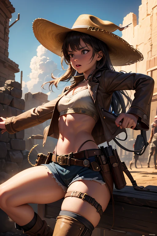 girl, teen, pirate captain, evil look, ripped clothes,combat stance, wielding a sword, highly detailed, vibrant appearance, creative behavior, extremly detailed, imaginative, sensual, spontaneous, highest quality, skin texture, intricate details, (cinematic lighting), RAW photo, 8k, masterpiece,best quality,ultra-detailed,very detailed illustrations,extremely detailed,intricate details,highres,super complex details,extremely detailed 8k cg wallpaper,