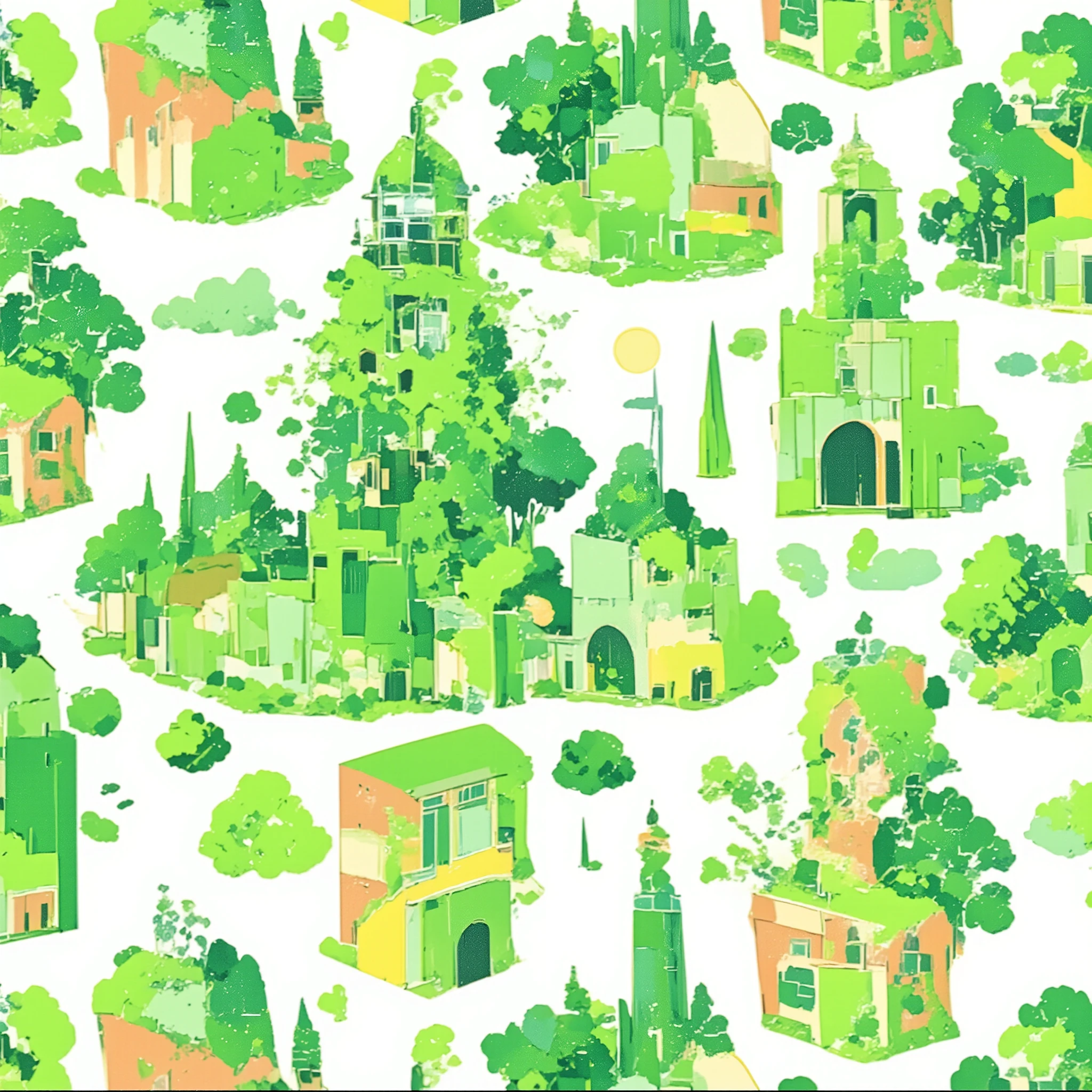 Nature, London, illustration with leaf green as the main color, Graphic, Game change, green, riverside, society, universe, collage illustration, lady, city, cute, beautiful, ivy green illustration, citron green illustration, emerald green illustration, Edinburgh, muffin