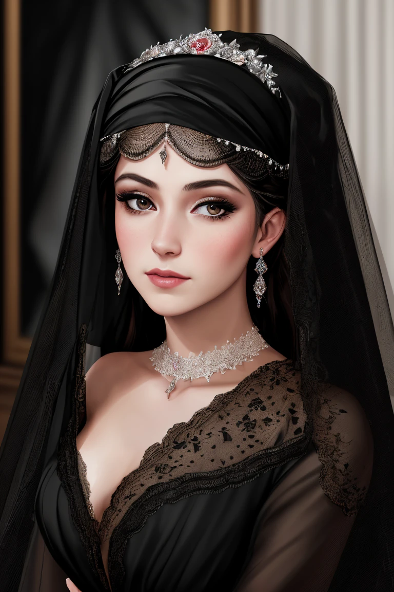 imagem de um mulhe negra com vestido noiva com joias, Anel , pedras preciosas e diamantes, luxo, Closeup, hiper-realista , requintados detalhes hiper, 4k, soft-lighting, moda,