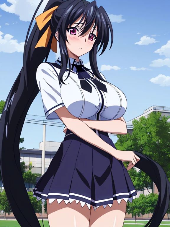 Akeno Himejima, High School D×D, megami magazine, (day), in the school ...