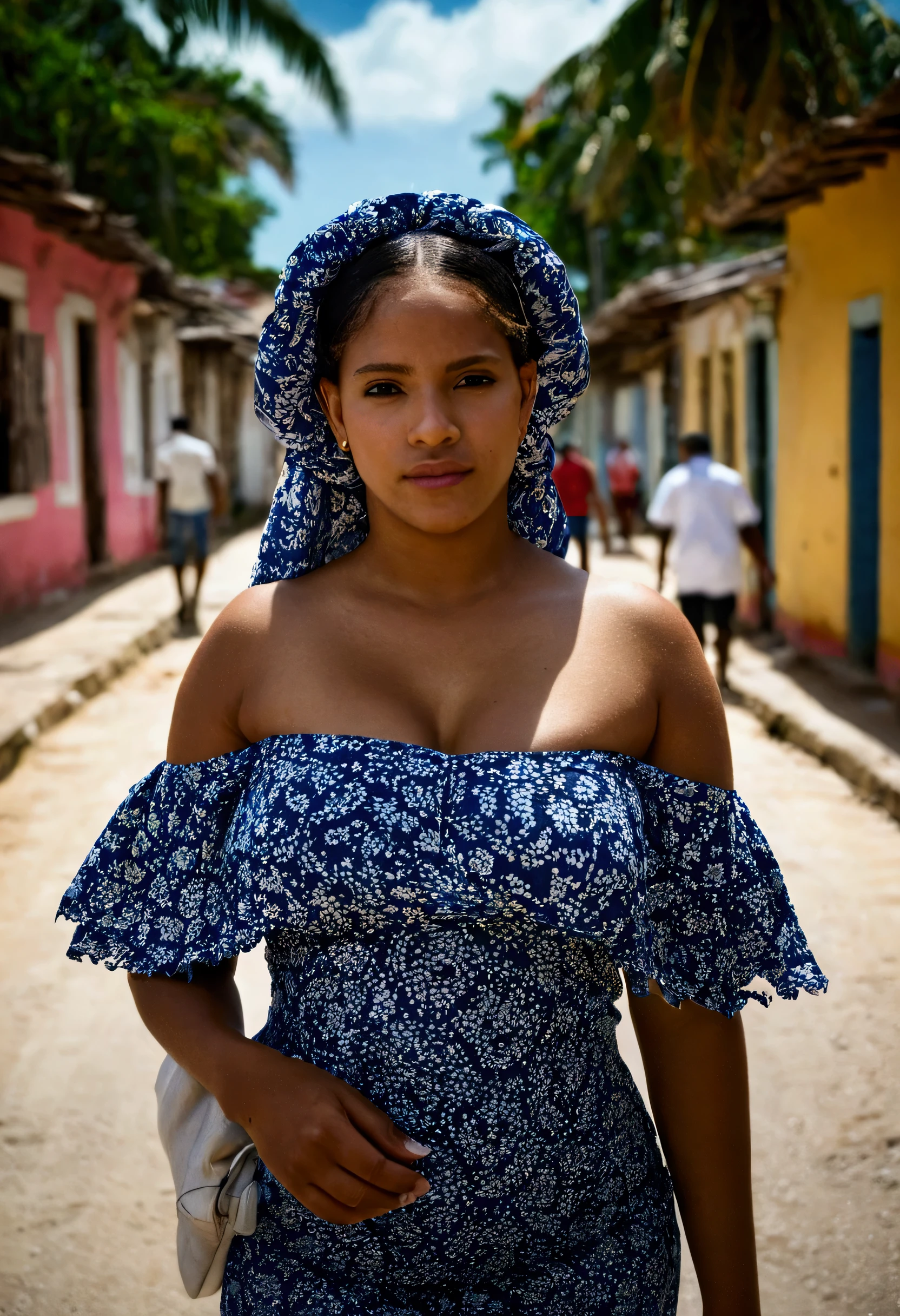 Woman, marabaense, creole , nova, gruli hair, in the square, linda