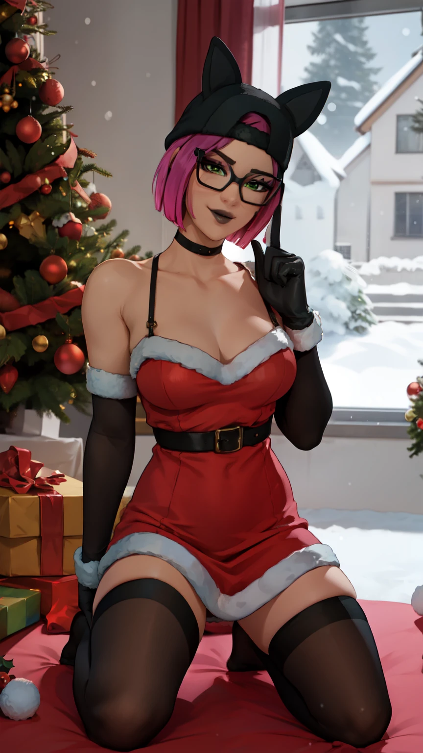 creepercloth,(cute), <lora:CreeperCloth:0.75>,multicolored hair, (hoodie),fang, green thigh highs,evil smile,high definition, realistic, cinematic 3D rendering,hyper-realistic,4k,ultra-detailed, realistic, perfect lighting,ultra-detailed background, indoors,(1girl, full body, full screen), real long hair, perfect female body,(huge breasts,red lipstick),(extremely detailed face, extremely detailed eyes, extremely detailed hair, extremely detailed legs, extremely detailed feet, extremely detailed hands),(lace-trimmed bra,stockings)