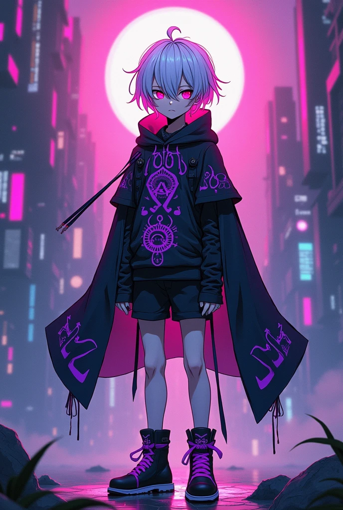Black Fox, ((White Body:1.5)), (((masterpiece))), collar, (Dragon Wings:1.45), (headphones:1.4), (black Hoodie crop:1.82), short hair, black hair, male, bisexual, (puppet:1.2), (Boy:1.55), blush, (short pants:1.82), (headphones:1.55), ((Thigh High Socks, Femboy Clothing, Femboy Femboy Thigh Highs:1.2)), ((blue eyes, pink eyes:1.55)), Femboy, full body, low angle, paws, ((pubic tattoo, womb tattoo, glowing tattoo:1.52)), ((guy look like women, flat chest:1.52)), (fox tail:1.52)