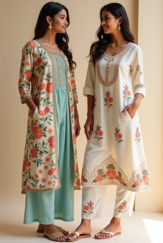 Create beautiful Pakistani girl wearing shalwar kameez
