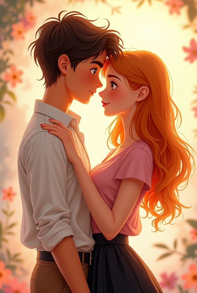 Priss and Albertano a couple of a girl and a boy