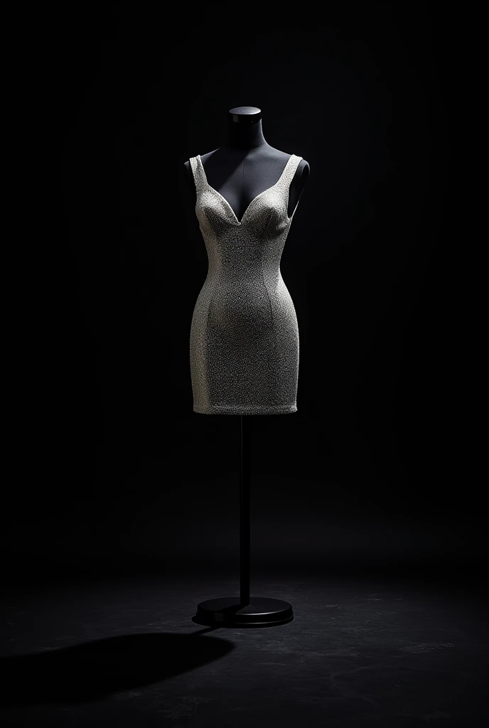A sparkling diamond dress on a mannequin