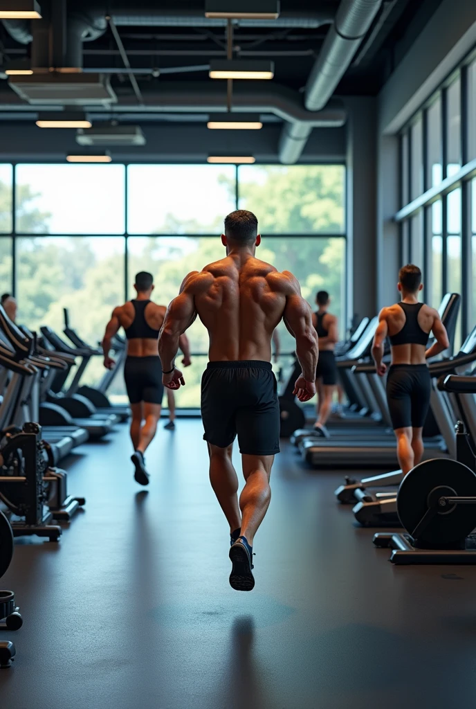 in a gym