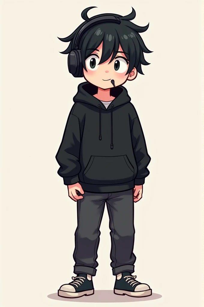 zPDXL, score_9, score_8_up, score_7_up, source_anime, 8k, absurdres,
1girl, solo, Miguel Have Black hair, black eyes, light green sweatshirt, black pants, green sneakers, an M in the upper right corner of the hair Two strands of hair raised in the upper right corner of the hair looking like the letter M and a neutral expression with a smile . He's not depressed and he's not black and not so white or pale.
Imagine him Imagine him in a Chibi version and small with his mouth closed and a neutral face. I want to use it as a pngtuber and do it with a white background
Do it with a full body. I don't want any pose other than an idle pose With arms down and legs stiff
He's getting up and not sitting down